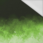 SPECKS (green) / black - panel Waterproof woven fabric