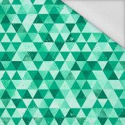 SMALL TRIANGLES / green - Waterproof woven fabric