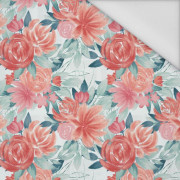 ROSES AND PEONIES pat. 2 - Waterproof woven fabric