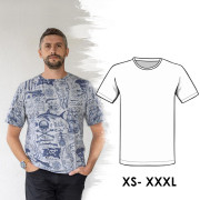 PAPER SEWING PATTERN - MEN'S T-SHIRT (XS-XXXL)