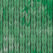 BRAID / green  - looped knit fabric