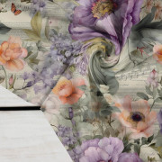 VINTAGE FLOWERS PAT. 15 - Crepe