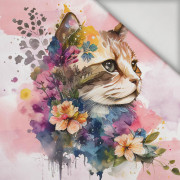 WATERCOLOR CAT PAT. 1 - panel (60cm x 50cm) lycra 300g