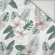 HIBISCUS Pat. 2 / white - swimsuit lycra