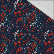 FOLK FLORAL pat. 1 / red (FOLK FOREST) - Thermo lycra