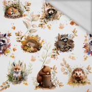 AUTUMN ANIMALS / white - Thermo lycra