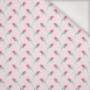 TULIPS / stripes - Nylon fabric PUMI