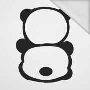 PANDA / MINT size "M" 50x60 cm - white (back) - panel looped knit 