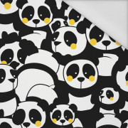 PANDAS / yellow - Waterproof woven fabric