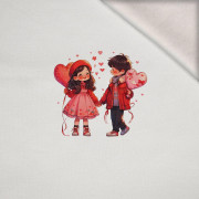 ANIME COUPLE PAT. 2 -  PANEL (60cm x 50cm) brushed knitwear with elastane ITY