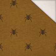SPIDER / NIGHT CALL / mustard - PERKAL Cotton fabric