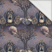 ENCHANTED CARRIAGE (ENCHANTED NIGHT) - looped knit fabric with elastane
