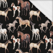 HORSES / black- single jersey with elastane ITY
