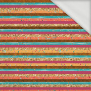 GLITTER STRIPES (GLITTER AUTUMN) - looped knit fabric