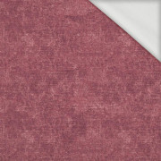 ACID WASH / MAROON - looped knit fabric