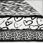 ANIMAL HEARTS - looped knit fabric