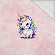 CUTE UNICORN PAT. 1 - panel (60cm x 50cm) looped knit