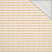 PASTEL STRIPES / GLITTER (PUMPKIN GARDEN) - looped knit fabric