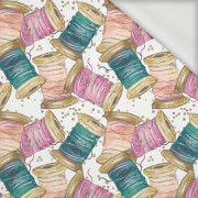 COLORFUL BOBBINS - looped knit fabric