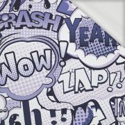 COMIC BOOK (Very Peri) - looped knit fabric