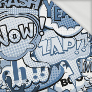 COMICS (CLASSIC BLUE) - looped knit fabric
