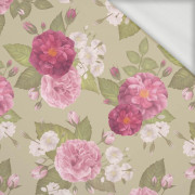 ROSE GARDEN / beige - looped knit fabric
