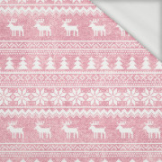 REINDEERS PAT. 2 / ACID WASH ROSE QUARTZ - looped knit fabric