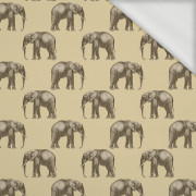 ELEPHANTS (SAFARI) - looped knit fabric