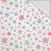 RAINBOW SNOWFLAKES PAT. 2 - looped knit fabric