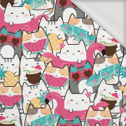 SUMMER CATS pat. 1 - looped knit fabric