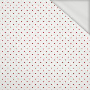 HEARTS pat. 2 / white (VALENTINE'S MIX) - looped knit fabric
