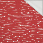 VALENTINE'S DEW / red (VALENTINE'S MIX) - looped knit fabric