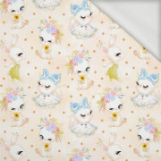 BUNNIES PAT. 2 (CUTE BUNNIES) - looped knit fabric