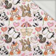 LITTLE ANIMALS IN LOVE - looped knit fabric