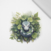 WATERCOLOR SNAKE - panel (60cm x 50cm) Cotton woven fabric