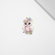 BABY OWL - panel (60cm x 50cm) Cotton woven fabric
