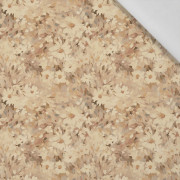 BEIGE / FLOWERS - Cotton woven fabric