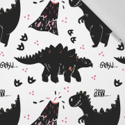 BLACK DINO / ARR - Cotton woven fabric