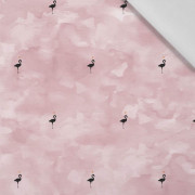 FLAMINGOS (minimal) / CAMOUFLAGE pat. 2 (rose quartz) - Cotton woven fabric
