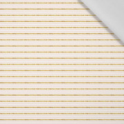 PASTEL STRIPES / GLITTER (PUMPKIN GARDEN) - Cotton woven fabric