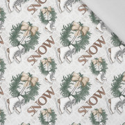 ICE SKATES / SNOW (WINTER IN THE CITY) - Cotton woven fabric