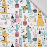 PAINTED LAMAS - Cotton woven fabric