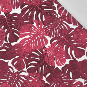 MONSTERA 2.0 / viva magenta - Cotton woven fabric