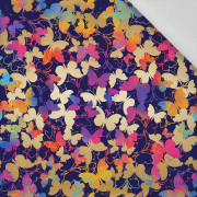 BUTTERFLIES / colorful - Cotton woven fabric