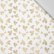 GOLDEN HOLLY (WHITE CHRISTMAS) - Waterproof woven fabric