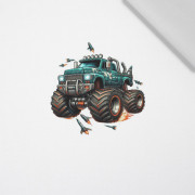 MONSTER TRUCK PAT. 2 - panel (60cm x 50cm) Cotton woven fabric