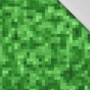 50CM PIXELS pat. 2 / green - Cotton woven fabric