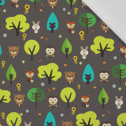 ANIMALS IN FOREST - Cotton woven fabric