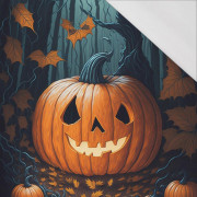 HALLOWEEN PUMPKIN  - panel (75cm x 80cm) SINGLE JERSEY PANEL