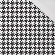 BLACK HOUNDSTOOTH / WHITE - single jersey with elastane 